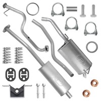 Auspuff SchalldäMpferset FüR Nissan Micra 3 III K12 FließHeck 1.2|1.4 2005-2010