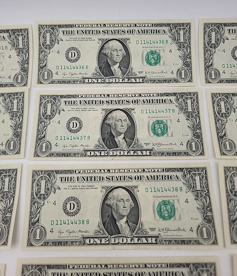 1977 20 Sequential $1 Notes Lot.R51 - Image 3 of 4