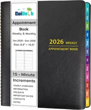 2026 Appointment Book January December 2026, Appointment Planner Weekly Monthly