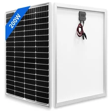 200 Watts Monocrystalline 12V Solar Panel High Efficiency Mono Module RV Home