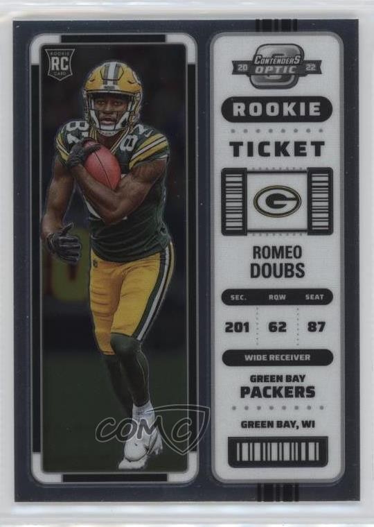 2022 Panini Contenders Optic Rookie Ticket Romeo Doubs #89 Rookie RC 8p7