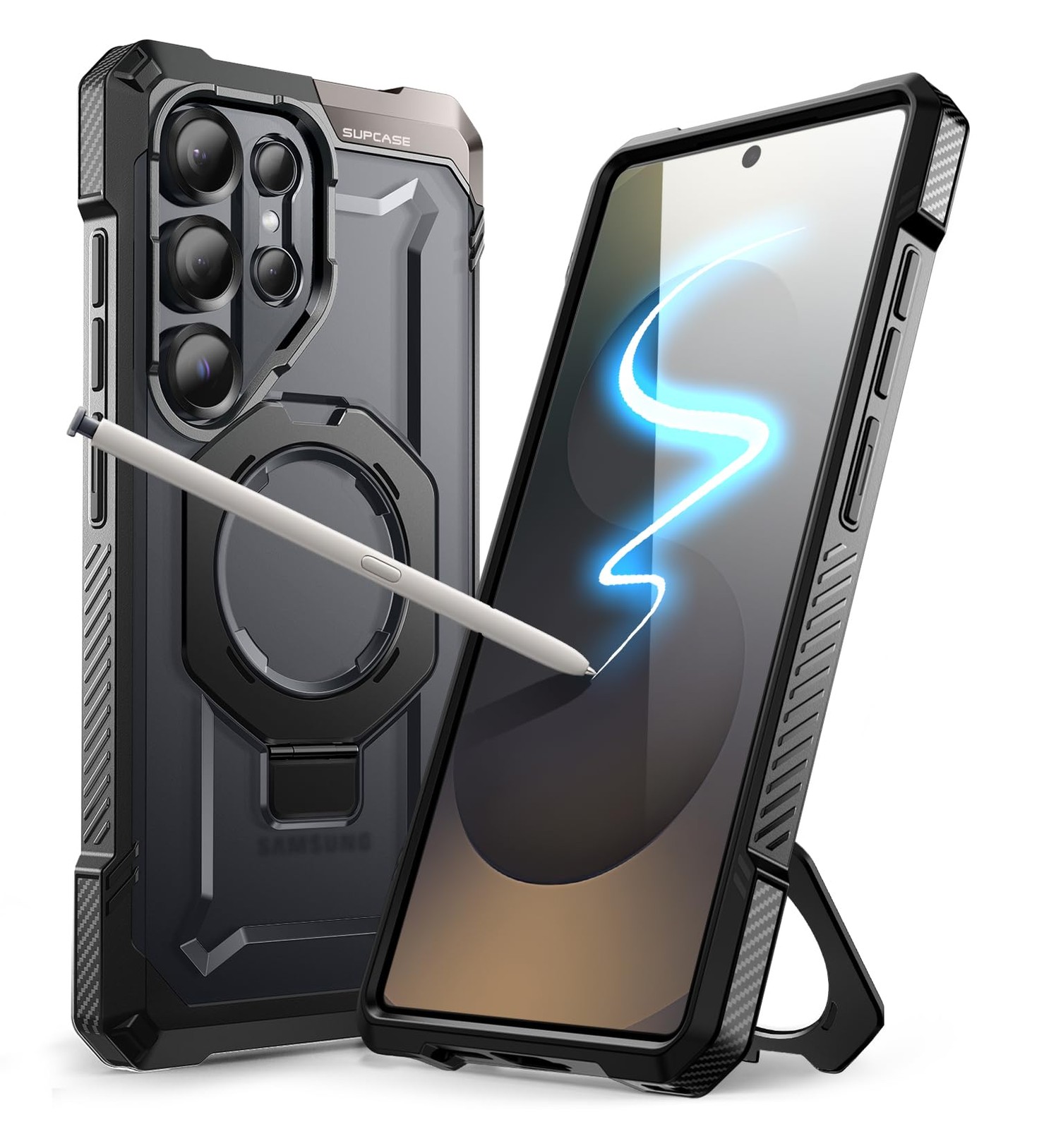 SUPCASE for Samsung Galaxy S25 Ultra Case with Stand 6.9 inches, Black