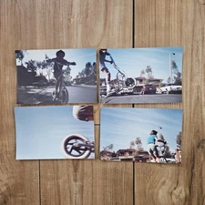 Vintage 1980-90's Young Boy On Freestyle Scooter BMX Action Trick Photo Set