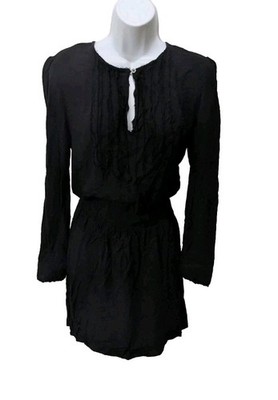 Zadig & Voltaire Remus Dress Womens M Long Sleeve Peasant  #drs20