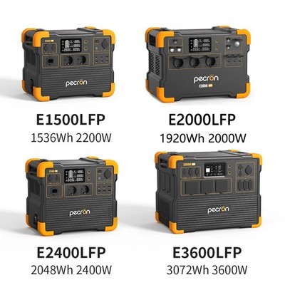 Pecron 2000-3600W Tragbare Powerstation 1536-3072Wh Solargenerator lfp Camping