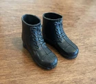 Vintage GI Joe 1964-70 short black boots for 12" action figures 1:6 scale