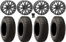 System 3 SB-4 Black (6+1) 14" Wheels 28" BFG KM3 Tires Kawasaki Teryx Mule