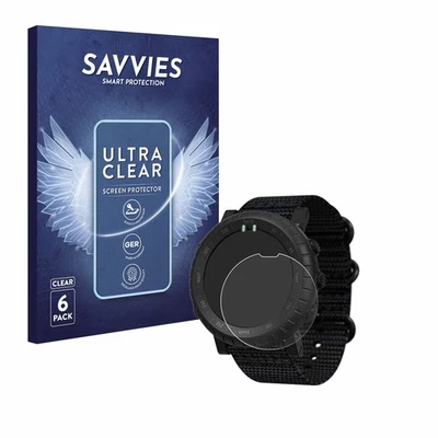 SAVVIES 6 Pack Screen Protector for Suunto Core Alpha Protective Film Clear Protection