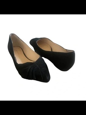KATE SPADE NEW YORK Womens Black Half Nance Slip On Leather Ballet Flats 5 M