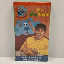 Blue’s Clues VHS It’s Joe Time Who’s Coming to Live with Blue Nickelodeon Sealed