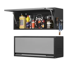 Wall Hanging Garage Cabinet Metal Kitchen Tool Storage Shelf Organizer Medicine