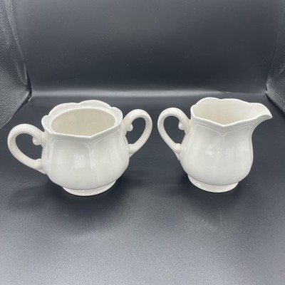 Harmony House Ironstone Federalist Creamer And Sugar No Lid 4238 Vintage