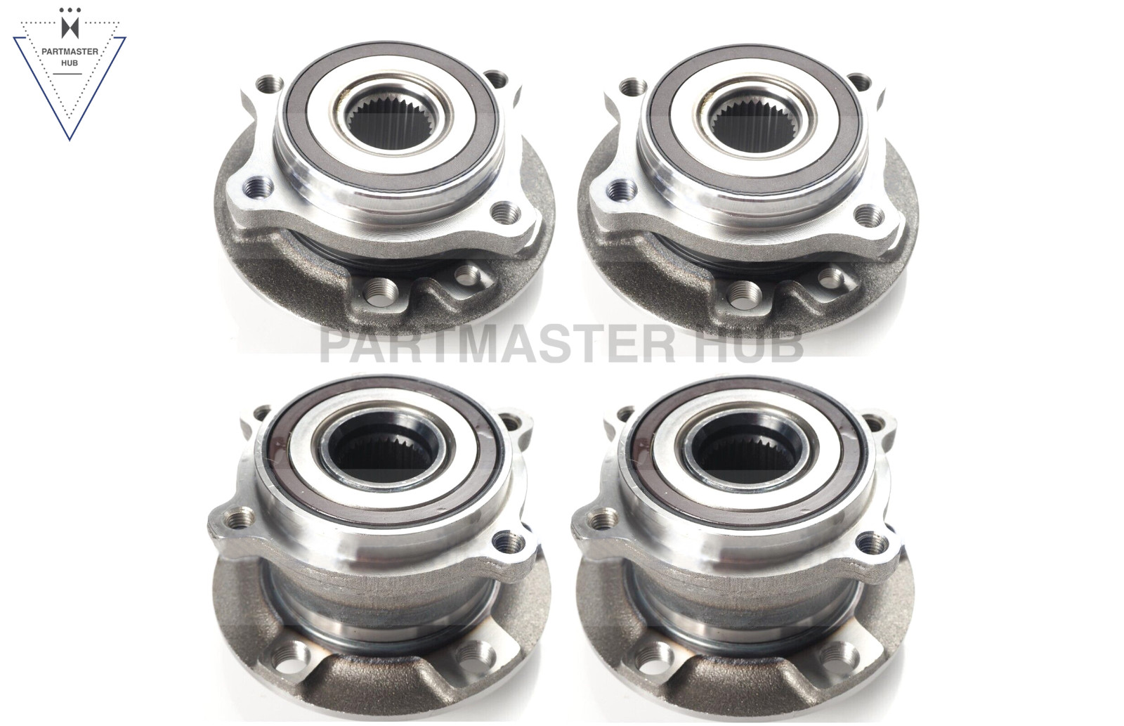 2013-2016 Maserati Ghibli Quattroporte 4PCS Wheel Hub Bearings AWD 3.0TT V6 M157