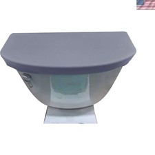 Elegant Gray Velvet Toilet Tank Lid Cover - Absorbent Machine Washable Design