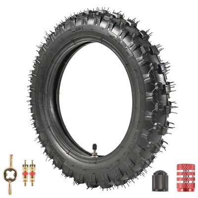 2.5-10'' Off-Road Tire and Inner Tube Set - Most 49cc, 50cc, and 70cc Dirt Bik...