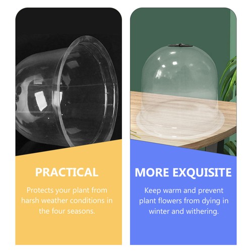 2 Pieces Nursery Cover Plant Protection Device Starter Cloche Dome - Picture 3 of 12