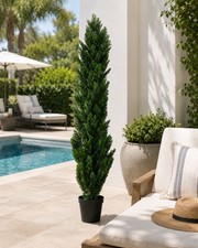 6  UV Cedar Pine Artificial Topiary Tree Indoor/Outdoor