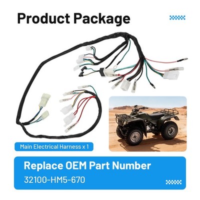 Wire Harness Wiring Loom For Honda FourTrax 300 TRX300 2x4 300FW 4x4 1994-1997 