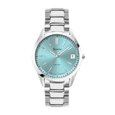 Accurist Everyday 36mm Unisex Round Silver Analogue Watch with Silver Bracelet