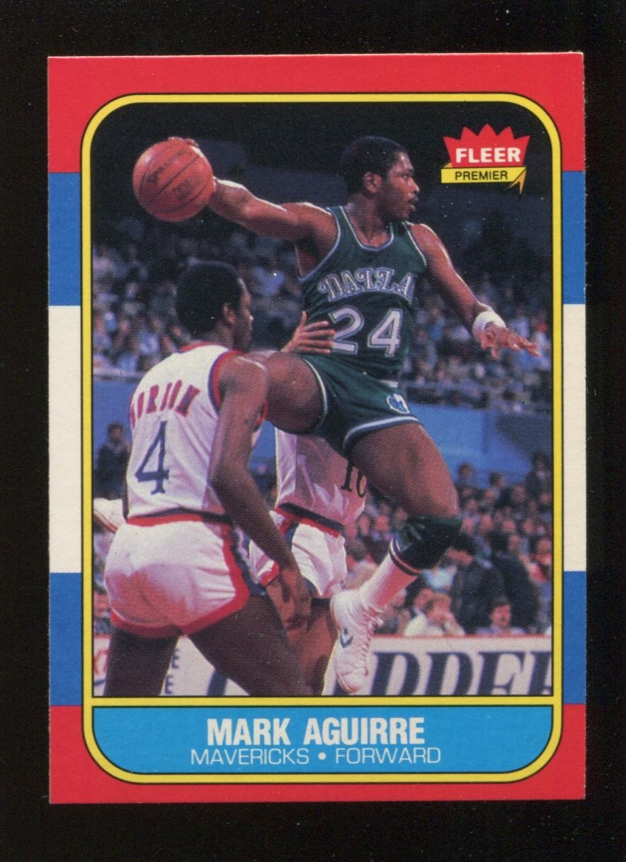 1986 Fleer #3 Mark Aguirre Set Break