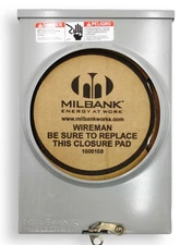 Milbank U7487-RL-TG-KK125A Ringless Meter Enclosure 11.5"X 8"X 3 15/16" - NEW