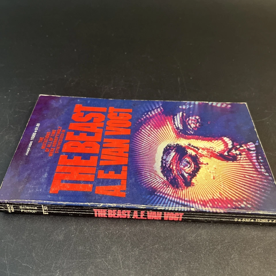 A E Van Vogt The Beast Vintage Scifi Fantasy Paperback Book 1963 1st Print Manor - Image 3 of 4