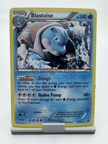Pokémon TCG Blastoise Plasma Blast 16/101 Holo Holo Rare LP+/NM-