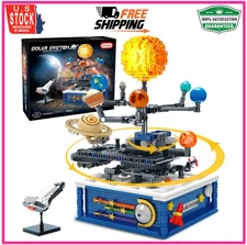 Rotatable Solar System Building Toy, 758Pcs Space Exploration Building Blocks Se