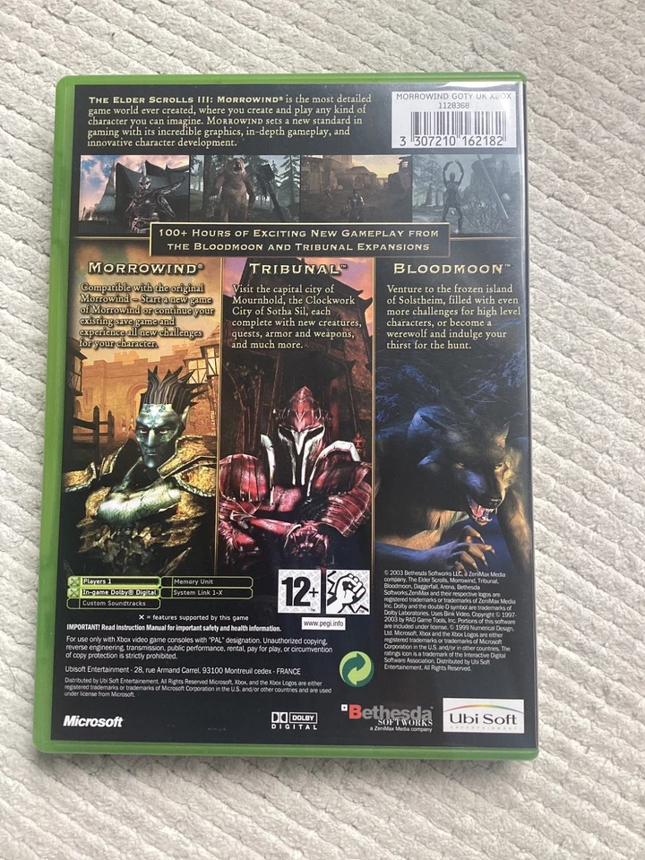 The Elder Scrolls III: Morrowind Game of the Year Edition Xbox VERY GOOD COND. - Image 2 of 2