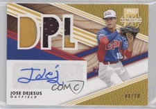 2020 Elite Extra Edition DPL Material Signatures Gold 8/10 Jose Dejesus Auto xb2