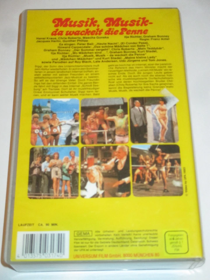 UFA Video - Musik, Musik - da wackelt die Penne - VHS/Hansi Kraus/Ilja Richter - Bild 2 von 2