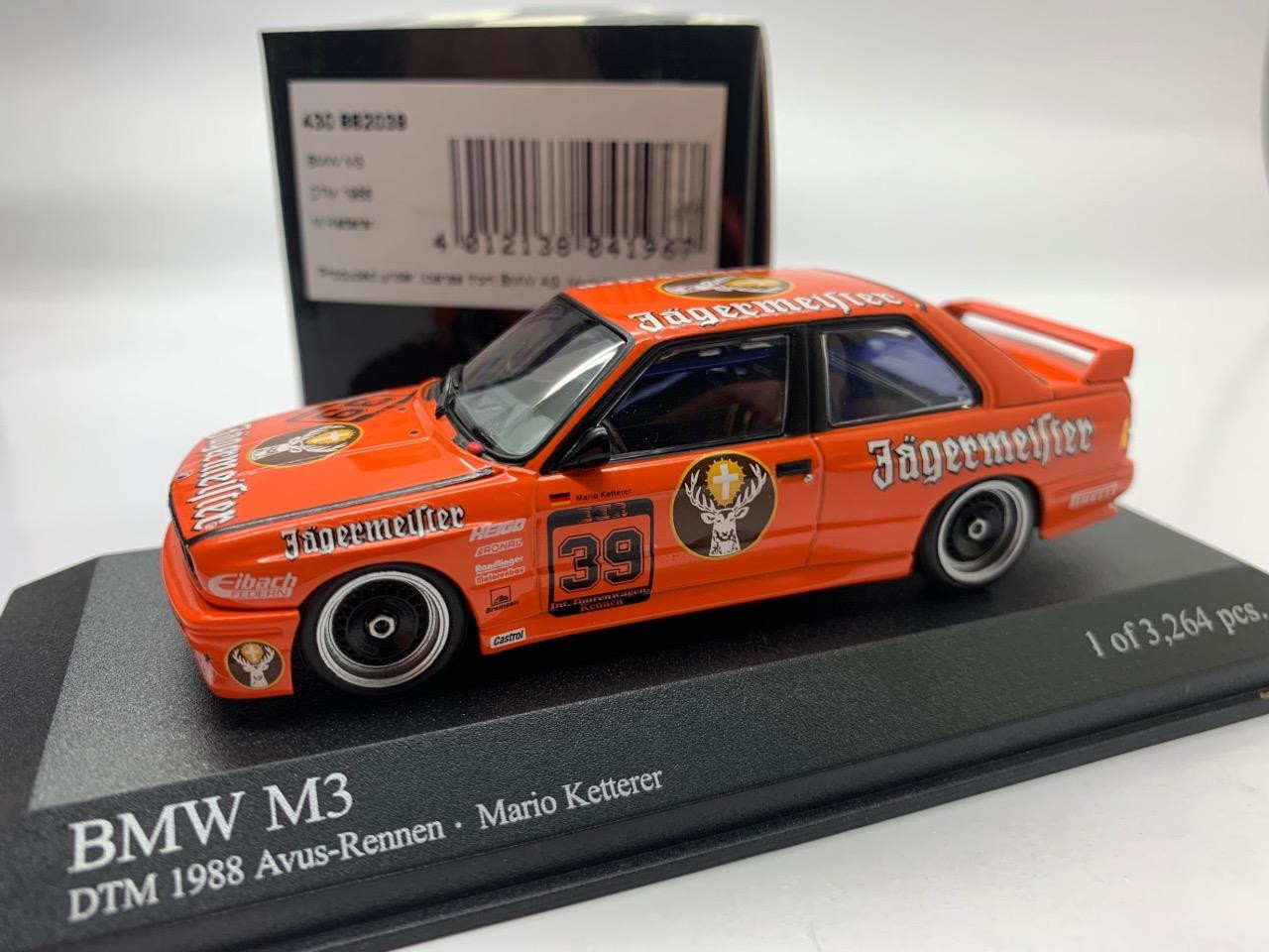 MINICHAMPS BMW M3 DTM 1998 M KETTERER 430 882039 1/43 | eBay