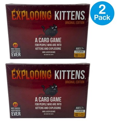 Exploding Kittens Original Edition Card Game Family Friendly Party Game 2 Pack