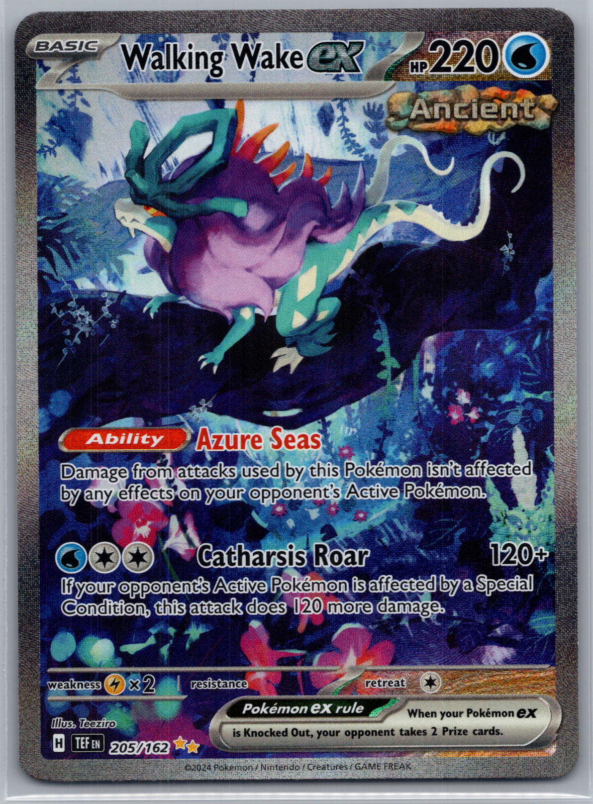 Walking Wake ex 205/162 Special Illustration Rare Temporal Forces NM