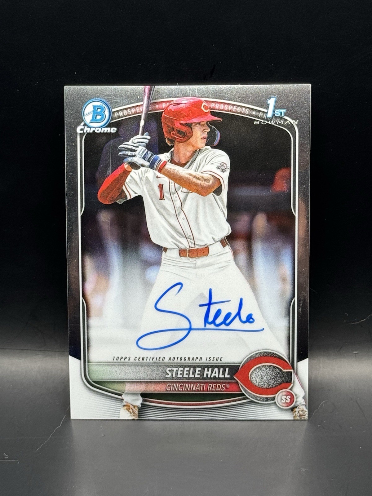 2025 Bowman Draft - Chrome Prospect Autographs Steele Hall #CPA-SHA (AU, RC)