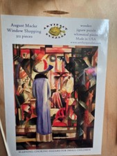 Artifact Wooden Jigsaw Puzzle German Expressionist Art August Macke COMPLETE