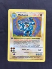 Pokemon Cards: Base Set 1st Edition Rare Holo: Machamp 8/102