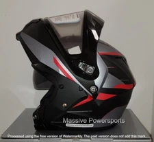 HJC c91 Karan Modular Framed Snowmobile Helmet Red XS S M L XL 2XL 3XL 4XL 5XL