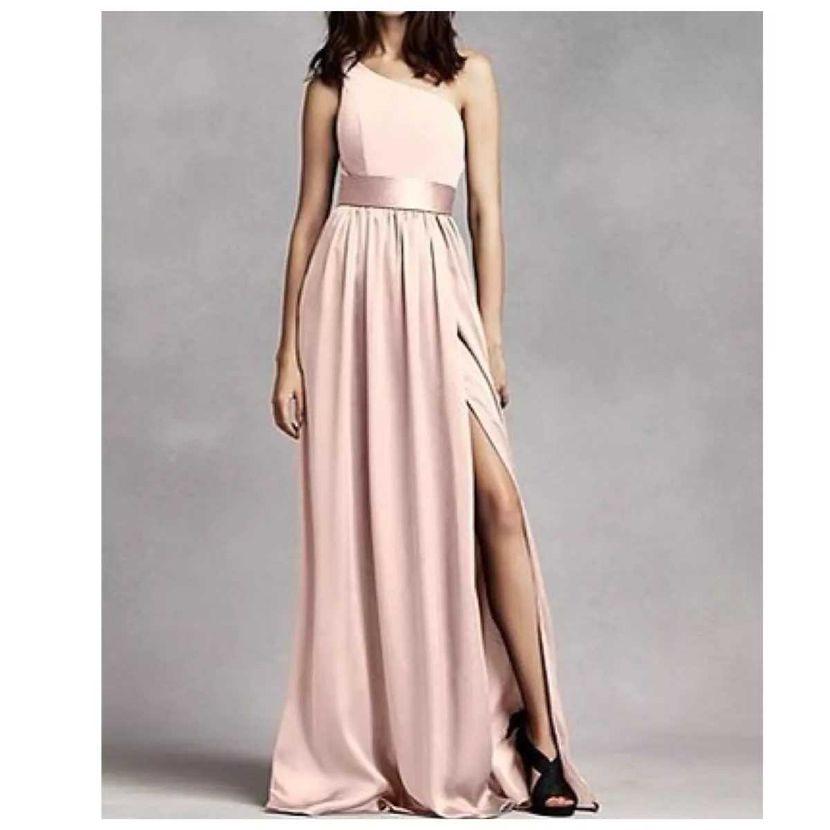 Vera wang one 2025 shoulder bridesmaid dress
