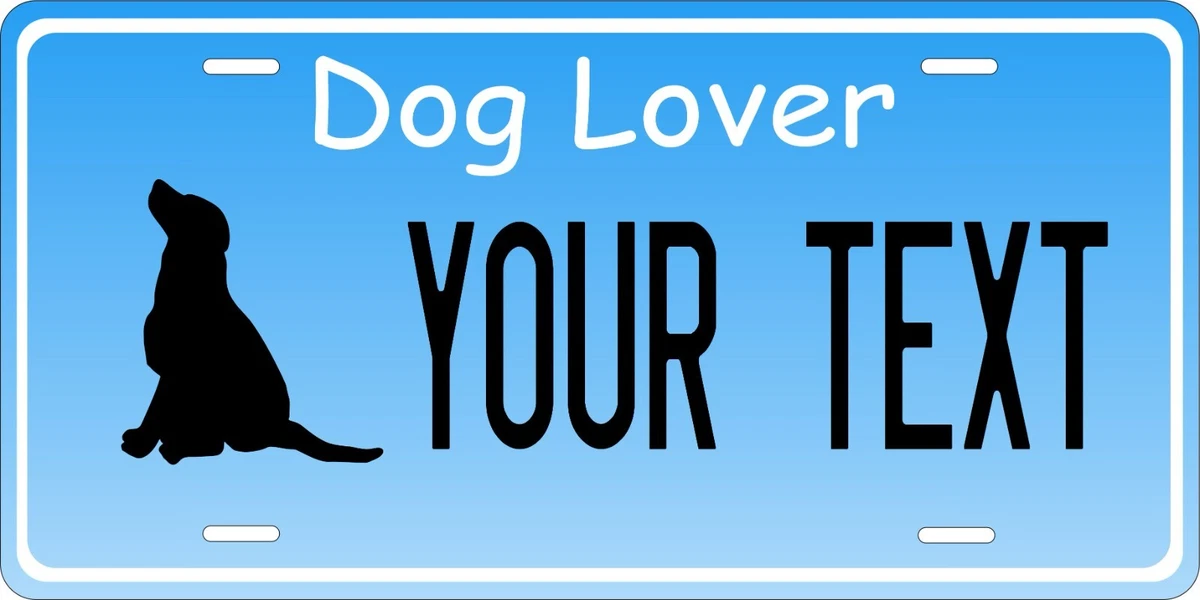 Personalized dog cheap license plates