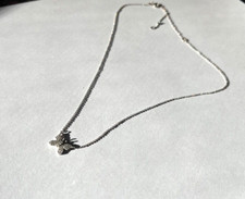 Sterling Silver Cubic Zirconia Butterfly necklace