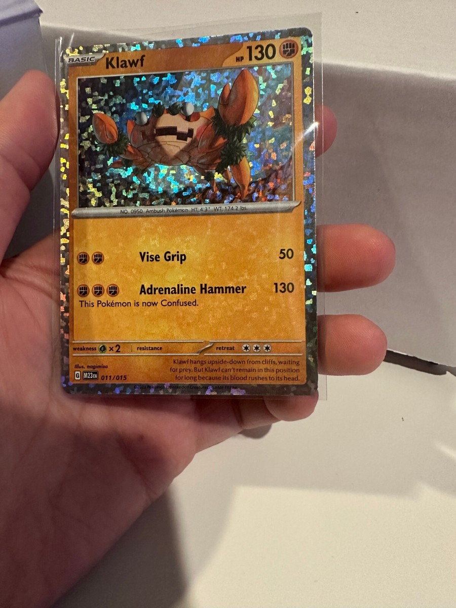 Klawf 011/015 - Holo - McDonald's 2023 Pokemon Card NM Holo Bleed
