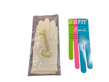 Vintage Crescendoe Tailored Gloves Needlework White Women's 6 Italy