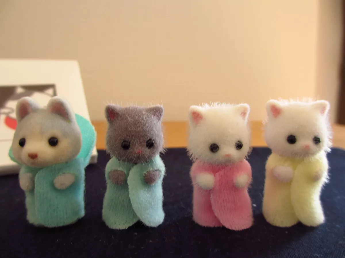 Calico critters persian store cat triplets