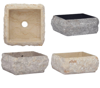 Marmor Stein Waschbecken Waschraum Bad WC Waschschüssel 30x30x13cm