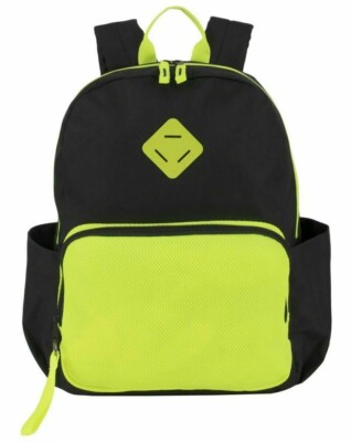 Trailmaker Pro Backpack, Black/Yellow Side Pockets & Adjustable Padded Straps