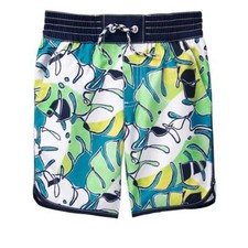 NWT Gymboree Boy Swim trunk shorts Palm Leaf UPF 50 Swimsuit Size 4,5-6,7-8,14