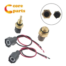 Radiator Coolant Fan Switch & Coolant Temperature Sensor + Harness for Civic 