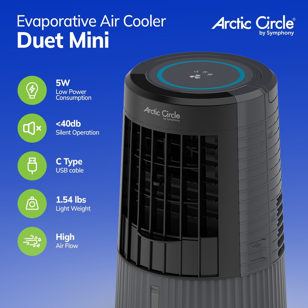 Arctic Circle Symphony Duet Mini Portable Evaporative Air Cooler