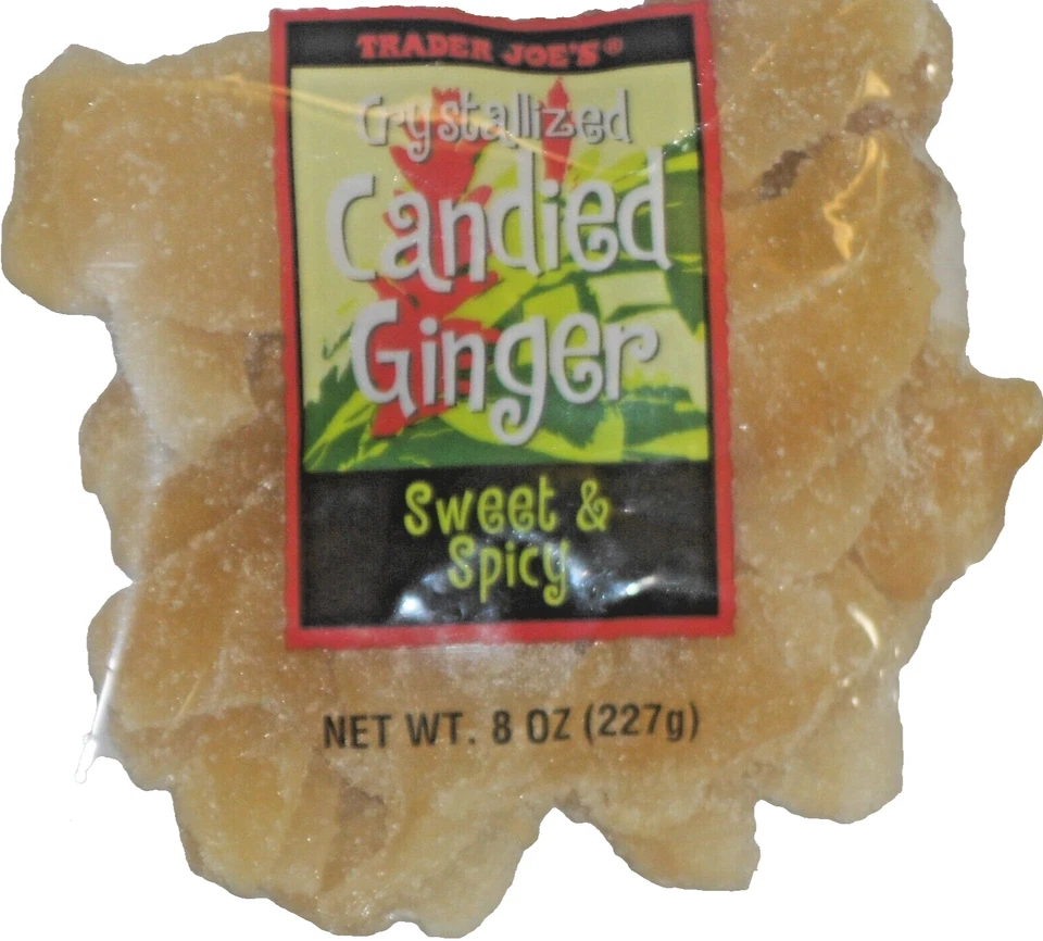 Jengibre confitado cristalizado Trader Joe's 8 onzas (227 g) Foto 4 de 4